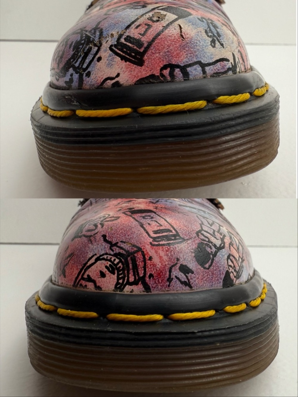 Dr. Martens 1460 Vintage England London Icons Scene Print 8 Eye Boots UK 5 - Picture 9 of 16